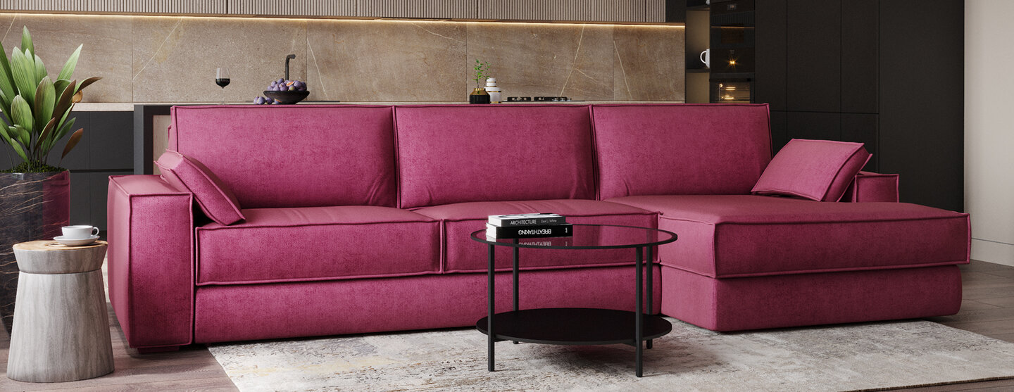 Кусто» — современный диван в стиле лофт, предназначенный для комфортного отдыха и качественного здорового сна.